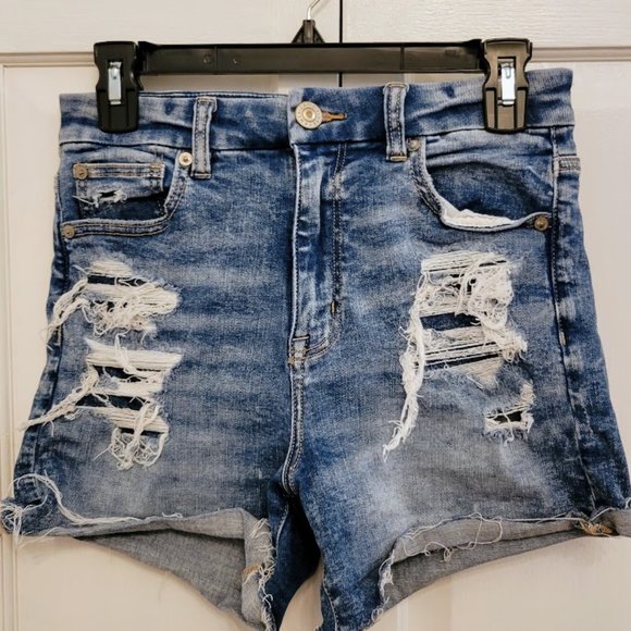 American Eagle Next Level Stretch Curvy Hi Rise Shortie Shorts, Ladies Size 4 - Picture 5 of 6